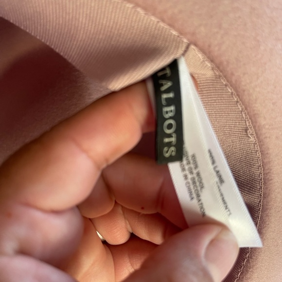 Talbots Pink Fedora Hat 100% wool - Picture 6 of 6